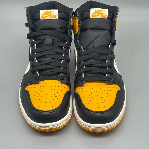 Nike Air Jordan 1 Retro High OG Taxi Yellow Toe Size 9.5 Men’s - Picture 4 of 11